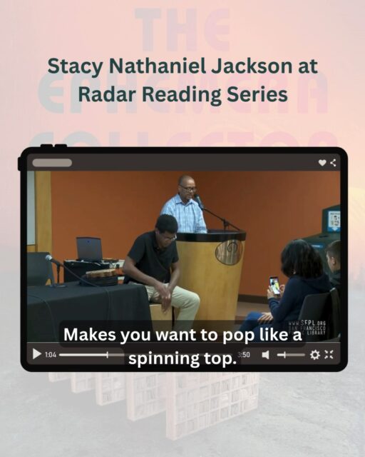 🎙️✨ This excerpt is from my reading at the Radar Reading Series.

Radar has long championed bold, experimental, genre-defying work, so it meant a great deal to share space there and read from The Ephemera Collector. There’s something powerful about hearing archival fragments, memory slippages, and future histories spoken aloud, letting the language move through the air instead of just living on the page.

Thank you to @sfpubliclibrary and to everyone who showed up and listened deeply. Community is part of the archive, too.

🎥 Watch the full conversation: https://www.youtube.com/watch?v=ZzlvhsTsecE

You can request The Ephemera Collector from your favorite #library, preorder from your local bookstore, or @bookshop_org!

#TheEphemeraCollector #RadarReadingSeries #Afrofuturism #LiteraryReading #BlackFutures #SpeculativeFiction #StacyNathanielJackson #Library