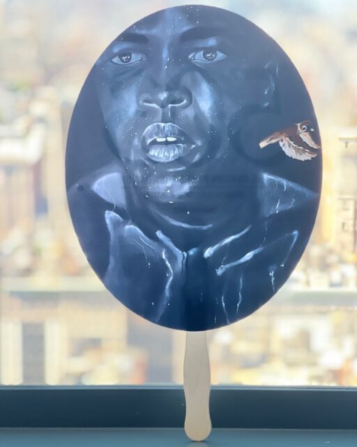 Last night @tamm.haygoodrbc brought back this amazing auction paddle from @gordonparksfoundation gala to add to my IRL ephemera collection. #blackephemera #TheEphemeraCollector #blackartauction #gordonparksfoundationgala 
No surprise I wrote about a fictional character who is a curator and Director of African American ephemera in the future. I collect to remember re-memory.